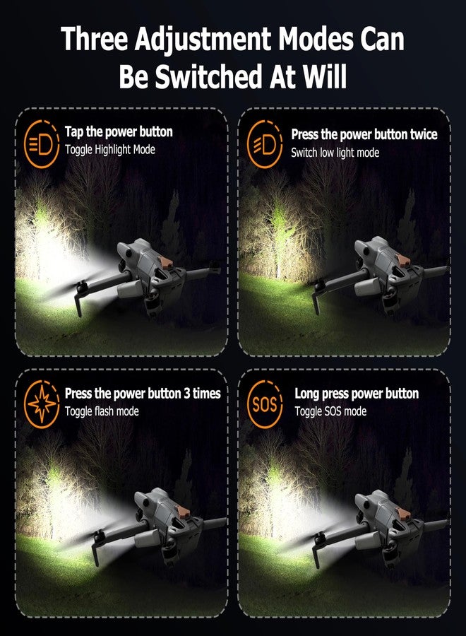 ستارت آر سي مصباح مساعد طيران ليلي LED من STARTRC لملحقات DJI Mini 5 Pro، مصباح كشاف للطيران الليلي/مصباح طوارئ/مصباح أمامي للطيران لـ DJI Mini 5 Pro - Image 4